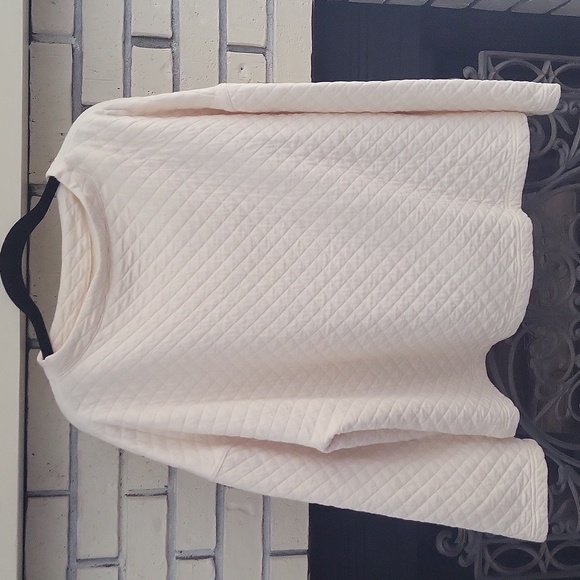 Eileen Fisher boat neck quilted top - Picture 3 of 6